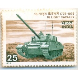PHILA677 INDIA 1976 16th LIGHT CAVALRY REGIMENT MNH